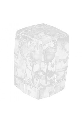 CLISPEED Ornements en Cristal Presse-papiers en Cristal De Fleur De Rose Figurines De Fleurs en Verre Stuffers Figurines De F