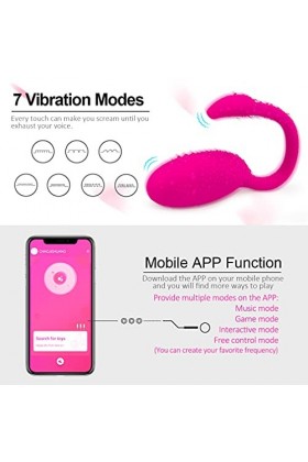 - Ğøđe Lush 3 Vibromasseur Pour Femmes Avec App À Distance, Bullet Vibrateur Télécommandé Silencieux, Modes de Vibration Pers