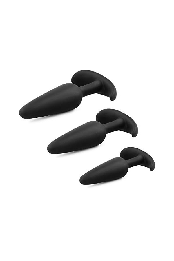 SieHam 3Pcs Ànâl Plúg Débutants Silicones Set - Jeux de Rôle - Meilleure Idée Pour Coffret Cadeau de Coeur,Jouets Stimulateur