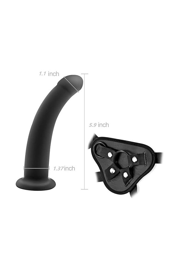 Sèx Didlo Stráp On Dillos pour femmes bretelles réglables avec trou souple pour insertion avec culotte portable pour modèle d