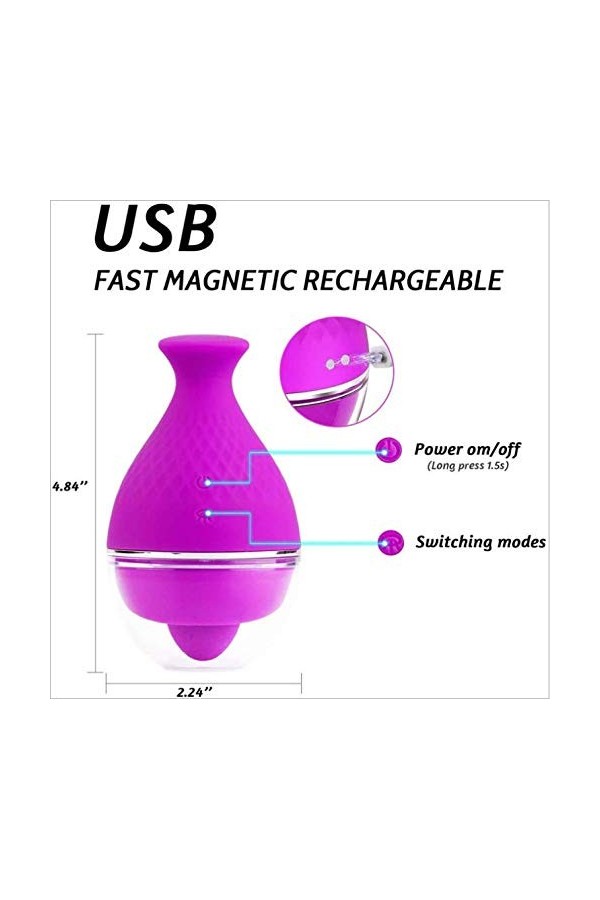Sëx Tôy?s Fe??e Multi Speed Jóúets pour Femmes Licker Jóúet pour Femmes Six Jóúet avec Langue et Jóúet Lécher Oral Langue Vib