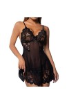 Lingerie Sexy Femmes Dentelle Soutien-Gorge érotique Ensemble de sous-vêtements vêtements de Nuit Transparents Ensemble de Li