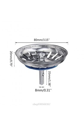 Évier en Acier Inoxydable Cuisine drains égout Bouchon de vidange Salle de Bain Cheveux passoires crépine Bassin N10 20 Livra