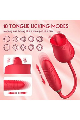 - Ġọdẹṃiche Ġøđëś Šèẋuel Viḅro de L?N?Ue Vibrant Multi-Vitesses Pour Femmes Léchant Des Viḅro de Massage Pour Femme Vibreur L