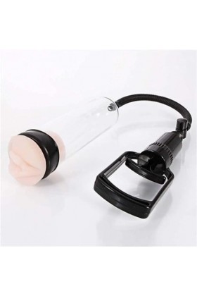 FURLOU Pompe Pénis Agrandissement Vacuum Manuelle,Masturbâteur Homme Succion Va et Vient,Augmenter et de Prolonger la Durée d