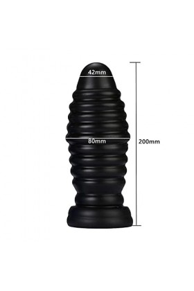 Racib Silicone Imperméable Énorme Noir