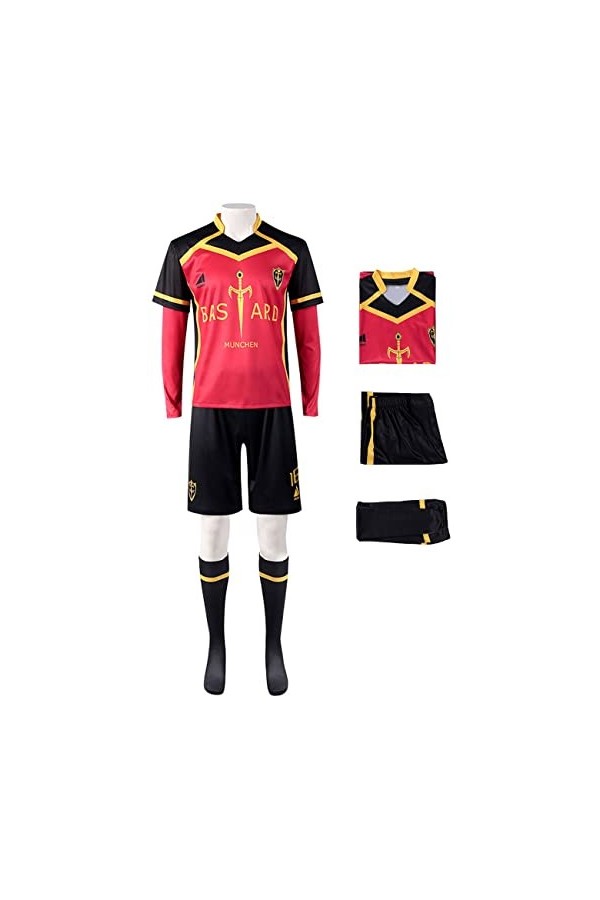 Foanja Blue Lock Déguisement Adulte Cosplay Anime Football Club Bachira Meguru Michael Kaiser Sagi Yoichi Kurona Football Uni