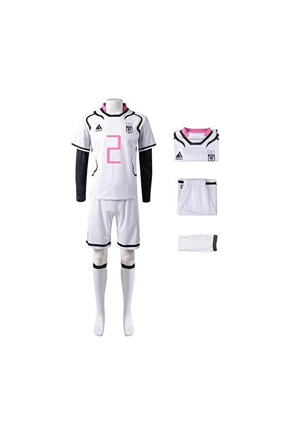 Foanja Blue Lock Déguisement Adulte Cosplay Anime Football Club SAE Itoshi Ryusei Shido Mouvement Uniforme Hauts et Shorts Ch