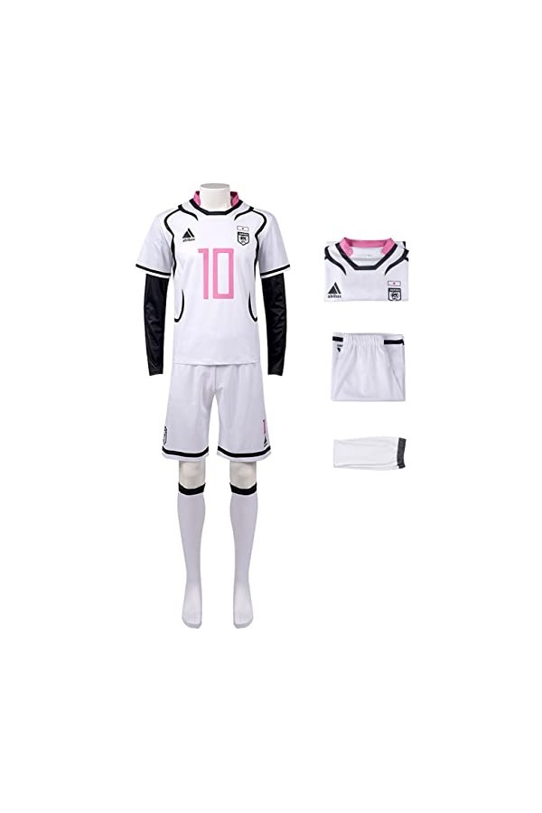Foanja Blue Lock Déguisement Adulte Cosplay Anime Football Club SAE Itoshi Ryusei Shido Mouvement Uniforme Hauts et Shorts Ch