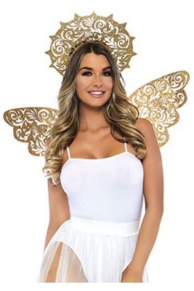 Leg Avenue- Leg Avenue-A2823 Kit Ange Doré Or Taille Unique 34-38, Damen, A282322026, Einheitsgröße: EUR 36-40 A2823, Ensembl