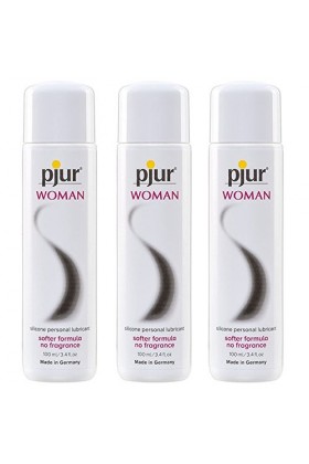 Pjur Lot de 3 flacons de lubrifiant pour femme Woman Bodyglide 100 ml