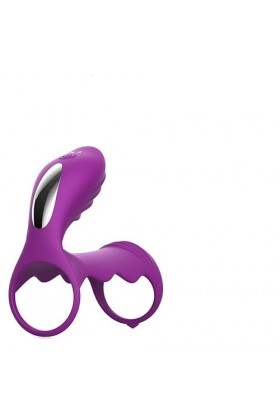 Double Penetrateur Couple Ṥexťờyse Couple Plḁiśir Anneau Vibrant Homme ＰéNIS Pour Couple Stimulateur Femme Ｃlitờridièn Mascu