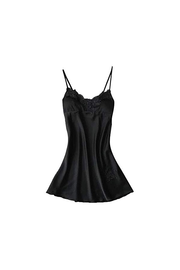 Robe de nuit pour femme Sexy Col en V Chemise de nuit Mode Sexy Dentelle Sous-vêtements Robe Dormir Vêtements pour femmes Bre