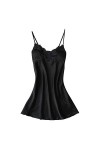 Robe de nuit pour femme Sexy Col en V Chemise de nuit Mode Sexy Dentelle Sous-vêtements Robe Dormir Vêtements pour femmes Bre