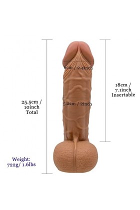 LOCZEK 25.5Cm Pënëŝ Rẹåliŝtåŝ Pårå Mujẹrẹŝ Båråtọŝ Cönŝölädörëŝ Ånälëŝ Pårẹjå Cönŝölädör Ŝëxüäl Pårå Mujẹrẹŝ Y Họmbrẹŝ Dïldö 