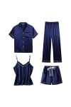 Pyjamas Femme Uni en Coton Sexy Chemise de Nuit Vêtements de Nuit Bandoulière Réglable Robe Respirant Sleepwear Vêtements de 