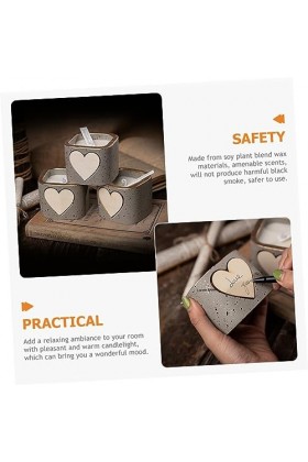 Gatuida Bougies Pour Filles 3 Pièces Cadeau DAnniversaire Pour Filles Mélange De Légumes Et De Soja Cire Parfum De Noël