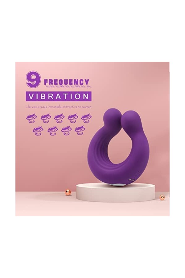 Culotte Vibrante Femme Homme Masculin Anneaux Penien Homme,Anneau Vibrant ＰéNIS Couple pour Femme Clitờridiên Stimulateur,Vi