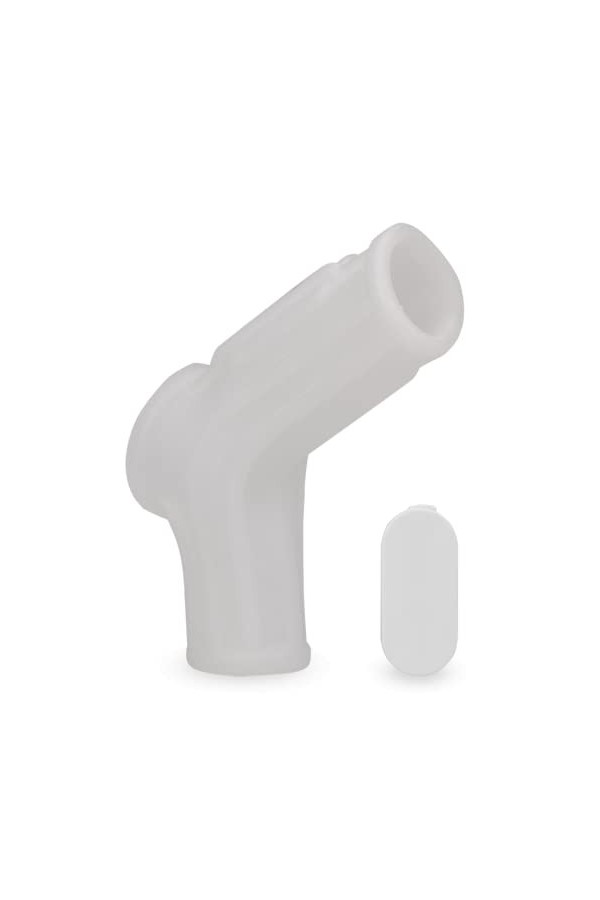 Manchon de pénis pour homme et testicules vibrant strié Everest - etui penien - extenseur prolongateur rallonge pénis