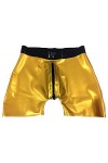 MONNIK Latex Slips Shorts Hommes Caleçons Faits à La Main Slips En Caoutchouc Boxer Culottes Serrées Shorts Sous-vêtements Po