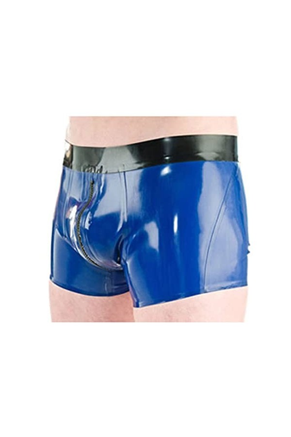 MONNIK Latex Slips Shorts Hommes Caleçons Faits à La Main Slips En Caoutchouc Boxer Culottes Serrées Shorts Sous-vêtements Po