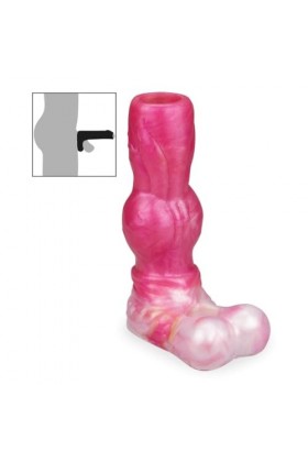 Gaine de pénis pour homme chien ouverte 14,5cm - etui penien - extenseur prolongateur rallonge pénis