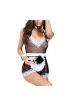 LKRSEEF Érotique Tenue Femme Coquin Ecoliere Cosplay Ensemble Jeu Hot Hard Maid Lingerie Sexy Sailor Robe Chambre Tablier Put