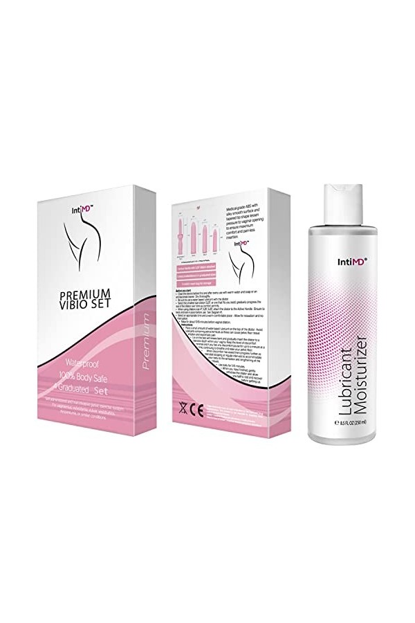 DIBIO dilatateur pelviens kegel exerciseur set avec free lubrifiant à base deau 8 oz