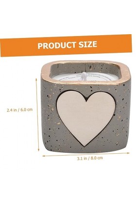 Gatuida 5 Pièces Bougie Ciment Parfum Soja Mélange De Légumes Cire