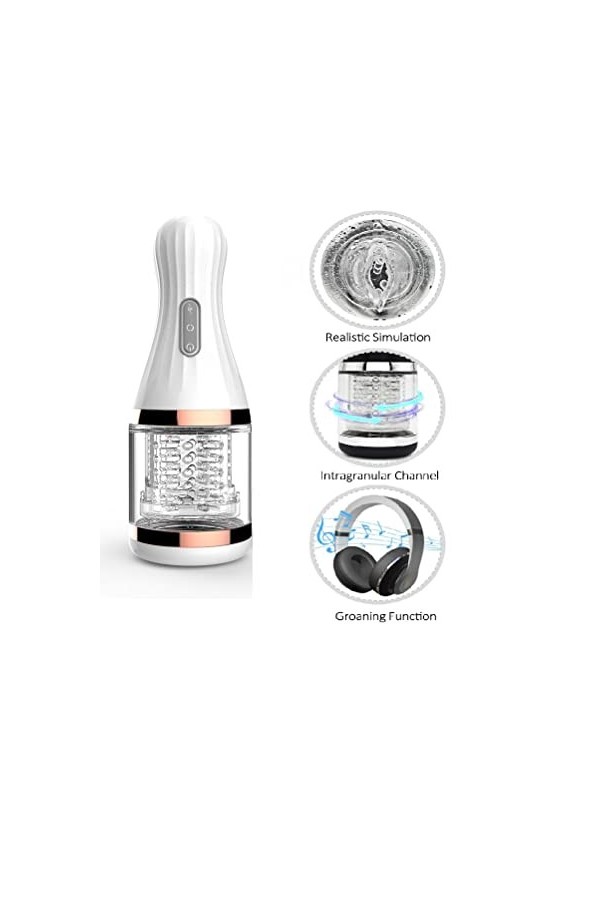 Måštürbắtěür Ventouse Électrique Mắsseur Vîbråņt Homme Masculin an-Us Va Et Vient,Réaliste Silicone Orale Cup Appareil De Mắs