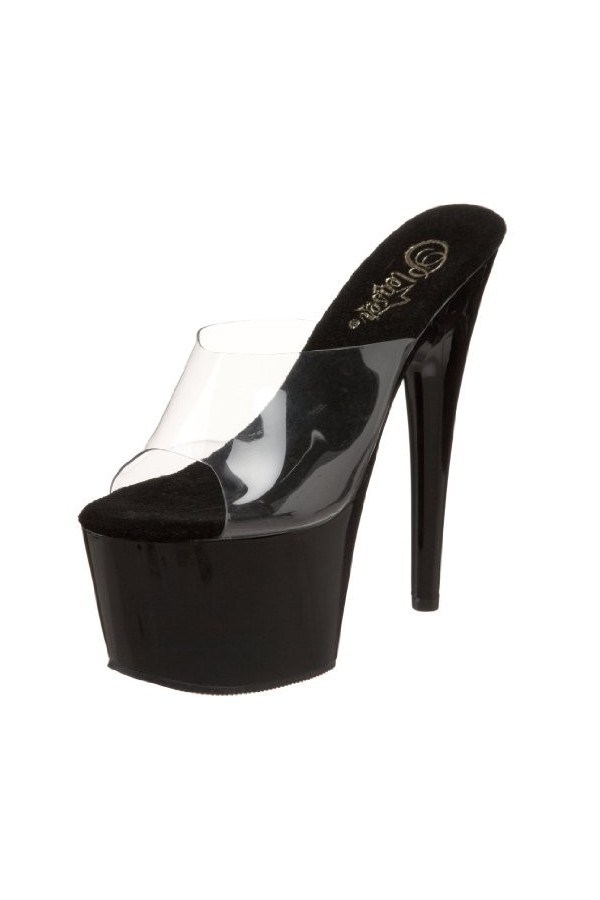 Pleaser ADORE-701 Clr-Blk/Clr UK 6 EU 39 