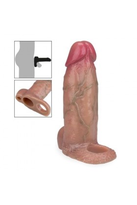 Gaine réaliste en silicone liquide Dean 14,3cm - etui penien - extenseur prolongateur rallonge pénis