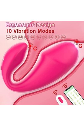 Sextoyse Plàisîr Cõuple Vibro Mini òeuf Vibrômasseur Femmes avec App à Distance Vîbranteur Telecommande sans Fil Silicøne Mas