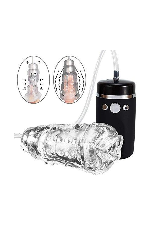 Cup Ṃasṭuṛḅateur Masculins Pênnis Vîbromasseür Homme Electrique Va et Vient avec Vitesses Massêur pour Hommes Vîbrant Suceur 