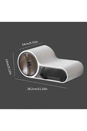 Porte-Papier hygiénique Multifonctionnel Porte-Papier hygiénique Support Mural Boîte de Papier hygiénique Rouleau de Papier B