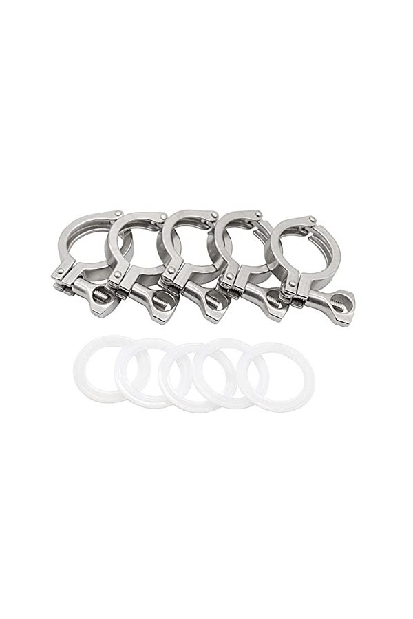 Matériau du tuyau en acier inoxydable 1/2" - 4" Tri Clamp 25,4 50,5/64/77,5/91 106 119 mm Virole OD SS304 Raccord sanitaire e
