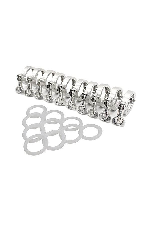 Matériau du tuyau en acier inoxydable 1/2" - 4" Tri Clamp 25,4 50,5/64/77,5/91 106 119 mm Virole OD SS304 Raccord sanitaire e