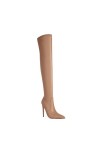 WOkismD 12CM/4.72IN Bout Pointu Stiletto Sexy Sur-Le-Genou Bottes Élégant Femmes de Discothèque Bottes Haut Genou Pole Danse 