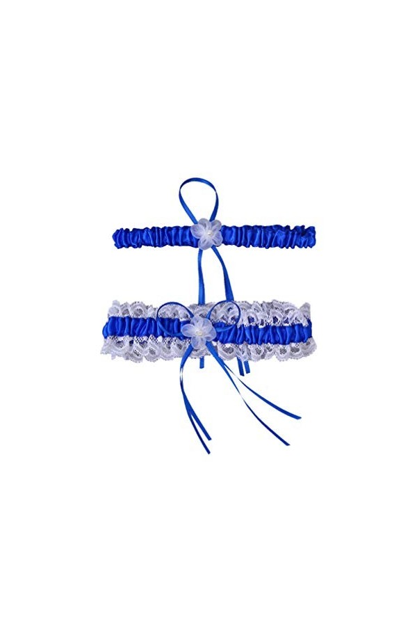 OwKay Belt 1 Paire de Porte-Jarretelles de mariée en Dentelle, Anneau de Cuisse, Bande de Jambe Florale pour fête de Mariage 