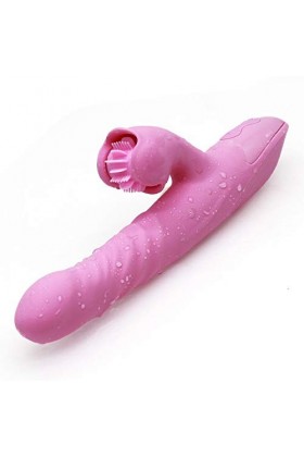 HytTer Massage À La Personnel À Double Usage Vibromasseur Amélioré Léchant Les Fémmés Plaisirs 10 Modes DAspiration Recharge