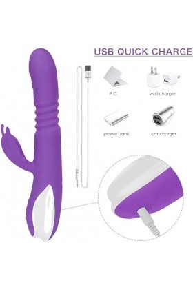 HytTer Jouet Vibromasseur, Vibromasseur 2 En 1 Cadeau Vibromasseur Vibromasseur Vibromasseur Jouet Vibromasseur Pour Couples 