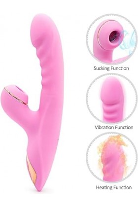 HytTer Vibromasseur de Massage Amélioré, Jouet de Léchage Pour Fémmés, Amusant, 10 Modes DAspiration, Rechargeable, Étanche