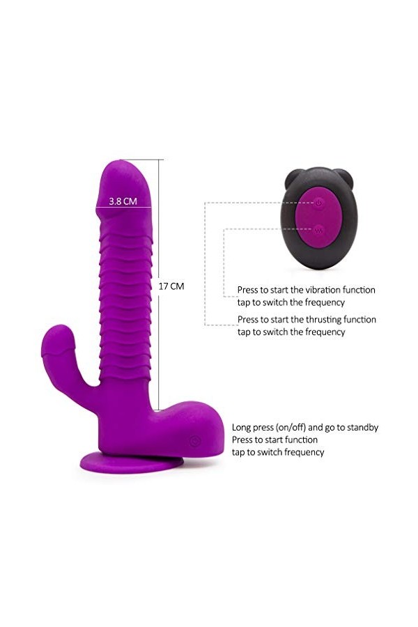 Telecommande, Machine de poussee automatique feminine pour femmes adultes Plaisir main libre ventouse femmes vibrent jouets d