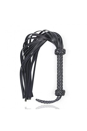 Nouveau type tressé gland en cuir fouet doux fouet jeu fouet