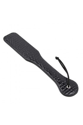 Jouet de Bondage sexuel, palette en cuir de flirt, cuir noir brillant, bosse craquelée, jouet dentraînement desclave, fessé