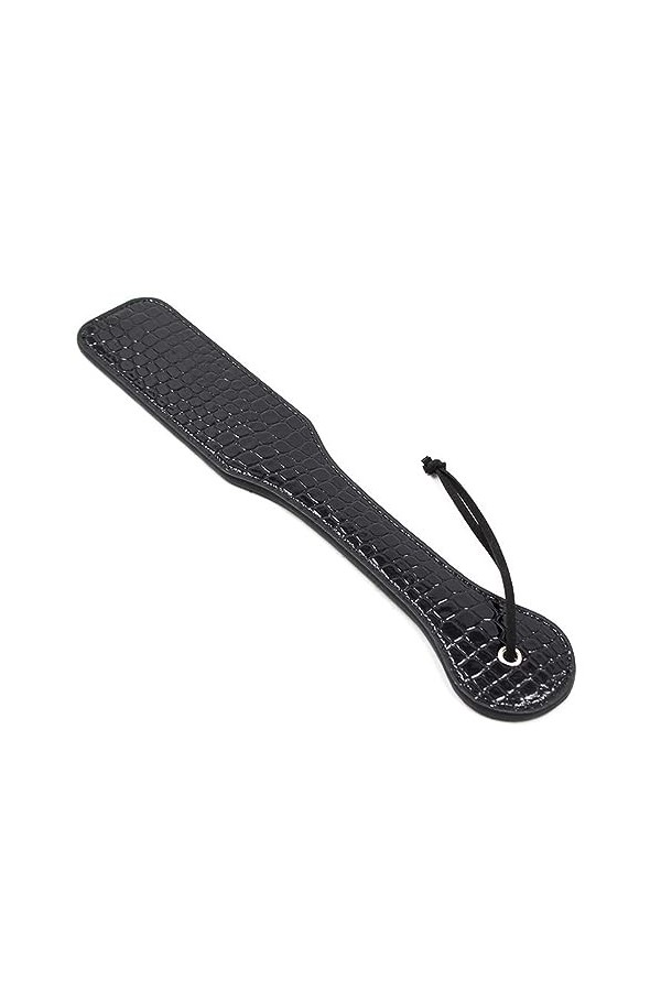 Jouet de Bondage sexuel, palette en cuir de flirt, cuir noir brillant, bosse craquelée, jouet dentraînement desclave, fessé