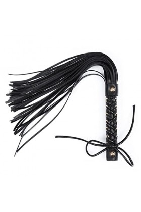 chenyesun Fouet en Cuir Cravache Fouet Flogger Fouet équitation Cravache Flirt Noir Fouet Flogger Fessée Plaisir pour Couple 