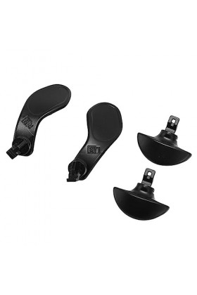 Yitre Palette Arrière en Métal, Bouton Arrière en Métal 4 Noir 