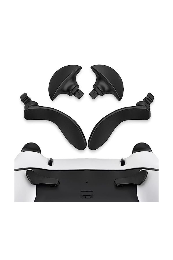 Yitre Palette Arrière en Métal, Bouton Arrière en Métal 4 Noir 