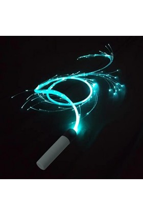 MKYOKO Fouets LED, Fête Bar Club Nocturne Lumière Colorée avec Lunettes 3D, Lumière Corde Flash LED Optique Résistant aux Int